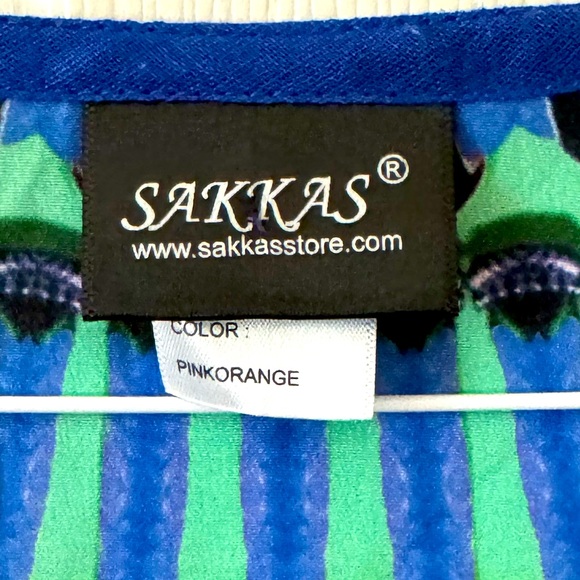 Beaded Multicolored Kaftan by SAKKAS - Picture 7 of 8